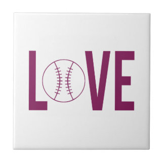 Love Baseball Tile