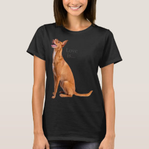 Love Basenji  Dog Mum Dad Puppy Cute Pet Valentine T-Shirt
