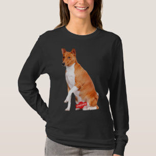 Love Basenji  Dog Mum Dad Puppy Cute Pet Valentine T-Shirt