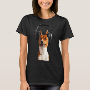 Love Basenji  Dog Mum Dad Puppy Cute Pet Valentine T-Shirt
