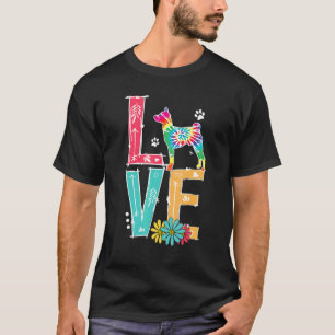 Love Basenji Tie Dye Rainbow Basenji T-Shirt