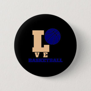 Love Basketball 1  6 Cm Round Badge