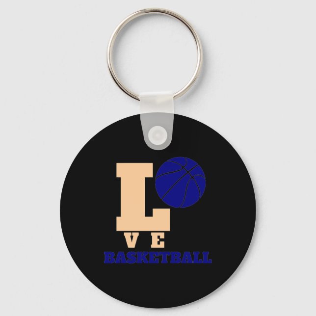 Love Basketball 1  Key Ring (Front)