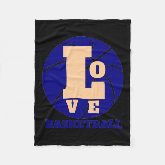 Love Basketball 3  Fleece Blanket (Front)