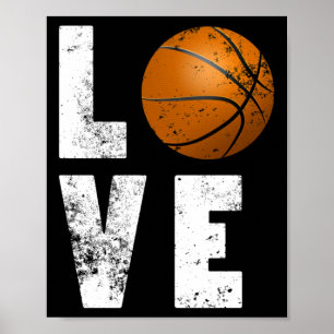 Love Basketball Cool Design For Sport Lovers  Poster