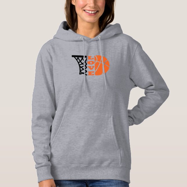Love Basketball gift ideas for coach Hoodie (Front)