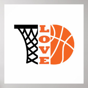 Love Basketball gift ideas for coach Poster