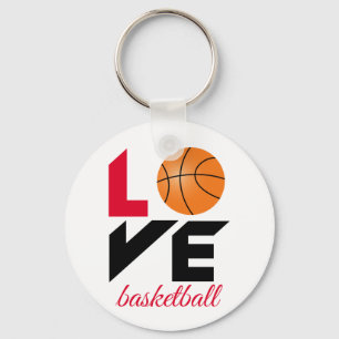 Love basketball key ring