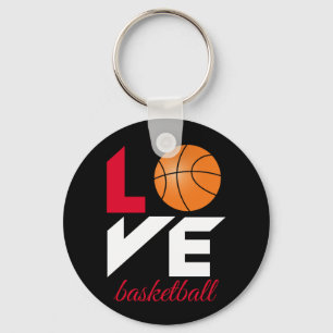 Love basketball key ring