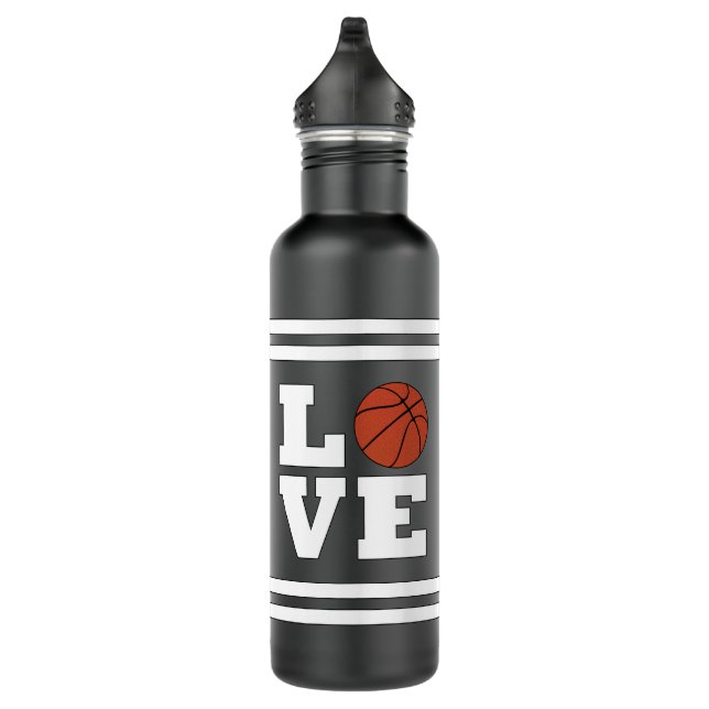 LOVE Basketball Player or Coach Custom Colour Spor 710 Ml Water Bottle (Right)