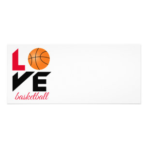 Love basketball rack card