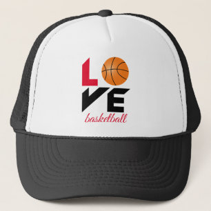 Love basketball trucker hat