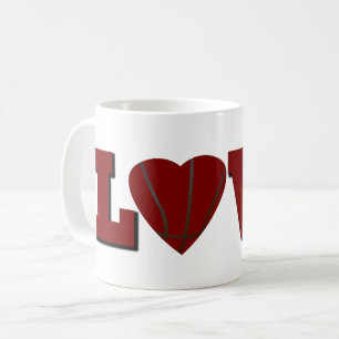 Love basketball Valenties Day Coffee Mug