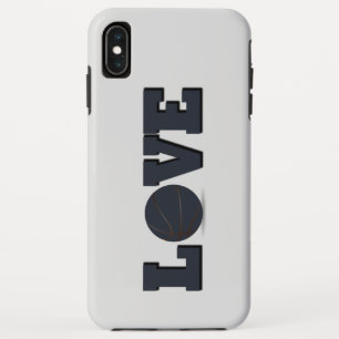 Love basketball with blue ball Case-Mate iPhone case