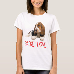 Love Basset Hound Puppy Dog Tee Shirt