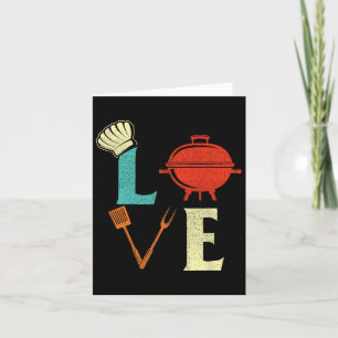 Love Bbq Lover Pitmaster Grilling Grill Barbecue Card
