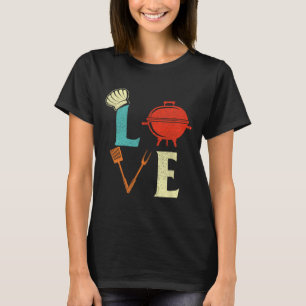 Love Bbq Lover Pitmaster Grilling Grill Barbecue  T-Shirt