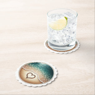 Love Beach Paper Coaster