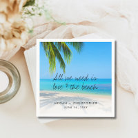 Love Beach Quote Palm Tree Destination Wedding
