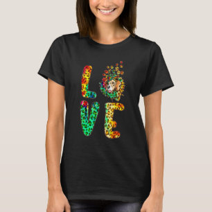 Love Beagle Sunflower Tie Dye Dog Mum Mothers Day T-Shirt