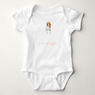 Love Beagles - Beagle Baby Bodysuit
