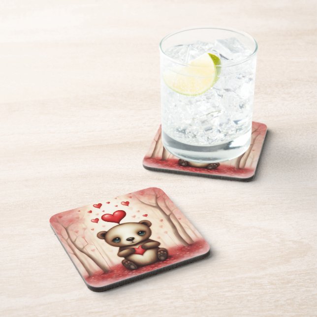 Love Bear 1 Coaster (Right Side)