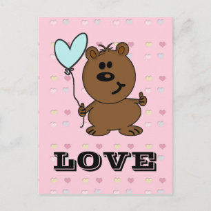 Love Bear spreading some Love Postcard