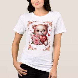 Love Bear T-shirt  Tri-Blend Shirt