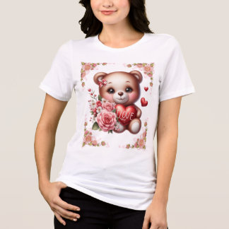 Love Bear T-shirt Tri-Blend Shirt
