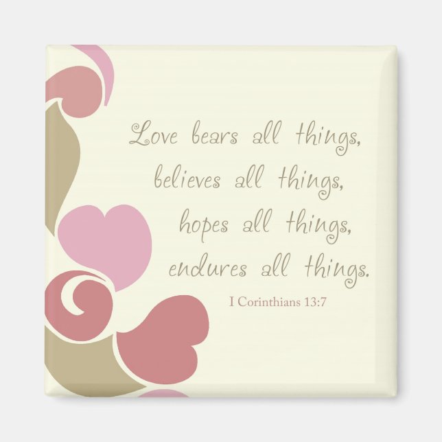 Love Bears All Things Refrigerator Magnet (Front)
