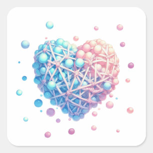 Love Bears All Things Square Sticker