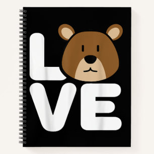 LOVE Bears Shirt Bear Lover Shirt Cool Bear Notebook