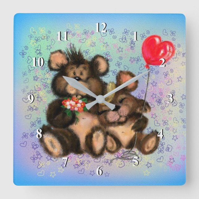 Love Bears Wall Clock (Front)