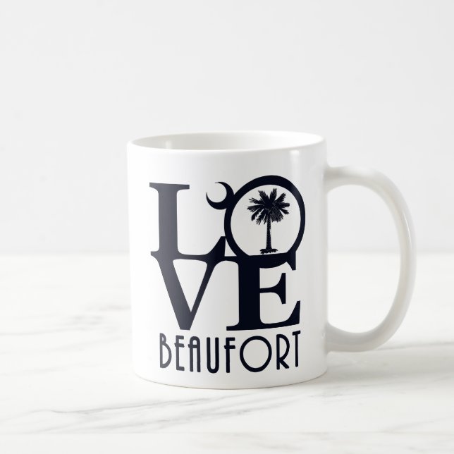 LOVE Beaufort SC 11oz Coffee Mug (Right)
