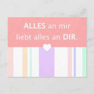 Love, beautiful spokes in love with German Postcard