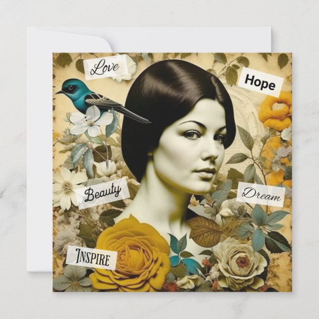 Love, Beauty, Inspire, Dream and Hope Vintage Lady (Front)