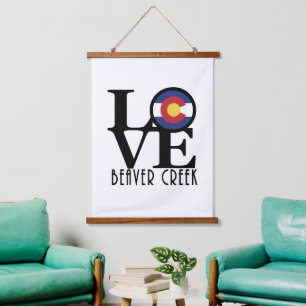 LOVE Beaver Creek Colorado Hanging Tapestry