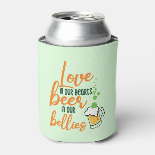 Love & Beer St. Patrick’s Day Fun-61146 Hoodie Can Cooler