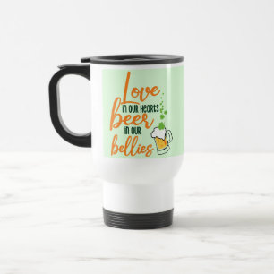 Love & Beer St. Patrick’s Day Fun-61146 Hoodie Travel Mug