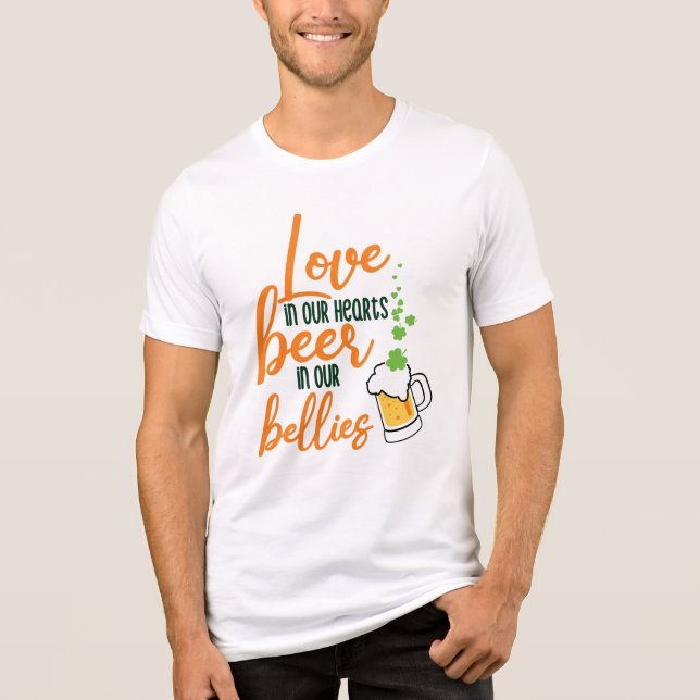 Love & Beer St. Patrick’s Day Fun-61146 Tri-Blend Shirt (Front)
