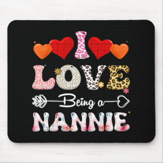 Love Being A Nannie Leopard &amp; Buffalo Fun Moth Mouse Pad
