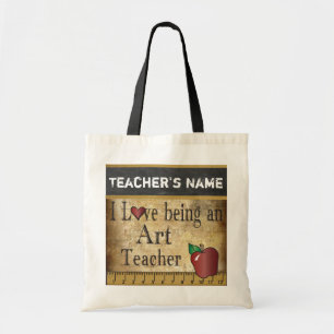 Love Being an Art Teacher DIY Name Tote Bag