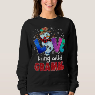 Love Being Called Grammi Snowman Funny Christmas P Sweatshirt