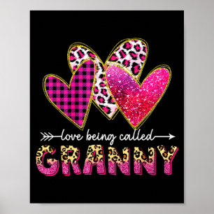 Love being called granny grandma valentine mothers poster