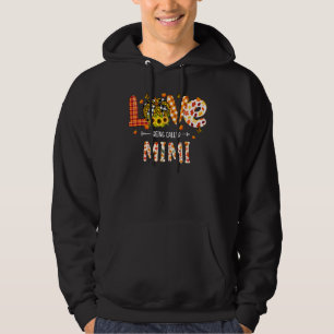 Love Being Called Mimi Leopard Plaid Pumpkin Thank Hoodie