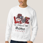 Love being called Momo Snowman Christmas Red Plaid Sweatshirt<br><div class="desc">Love being called Momo Snowman Christmas Red Plaid</div>