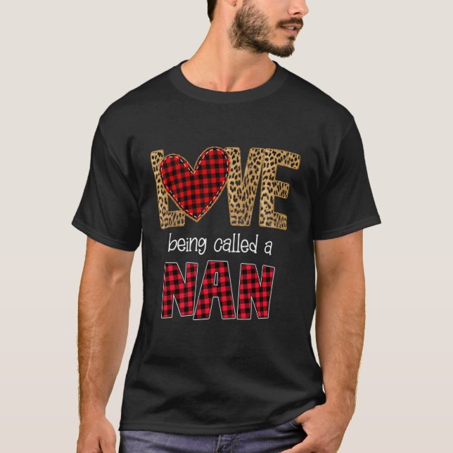 Love Being Called Nan Red Plaid Shirt (Front)