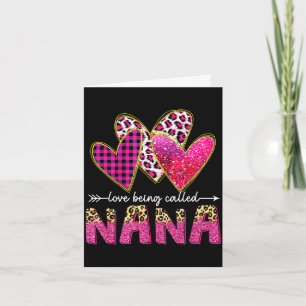 Love being called nana grandma valentine mothers card