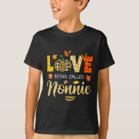 Love Being Called Nonnie Pumpkin Fall Leaves Thank