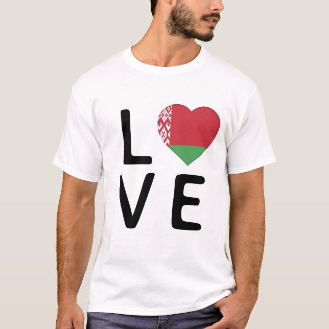 Love - Belarus Flag T-Shirt (Front)